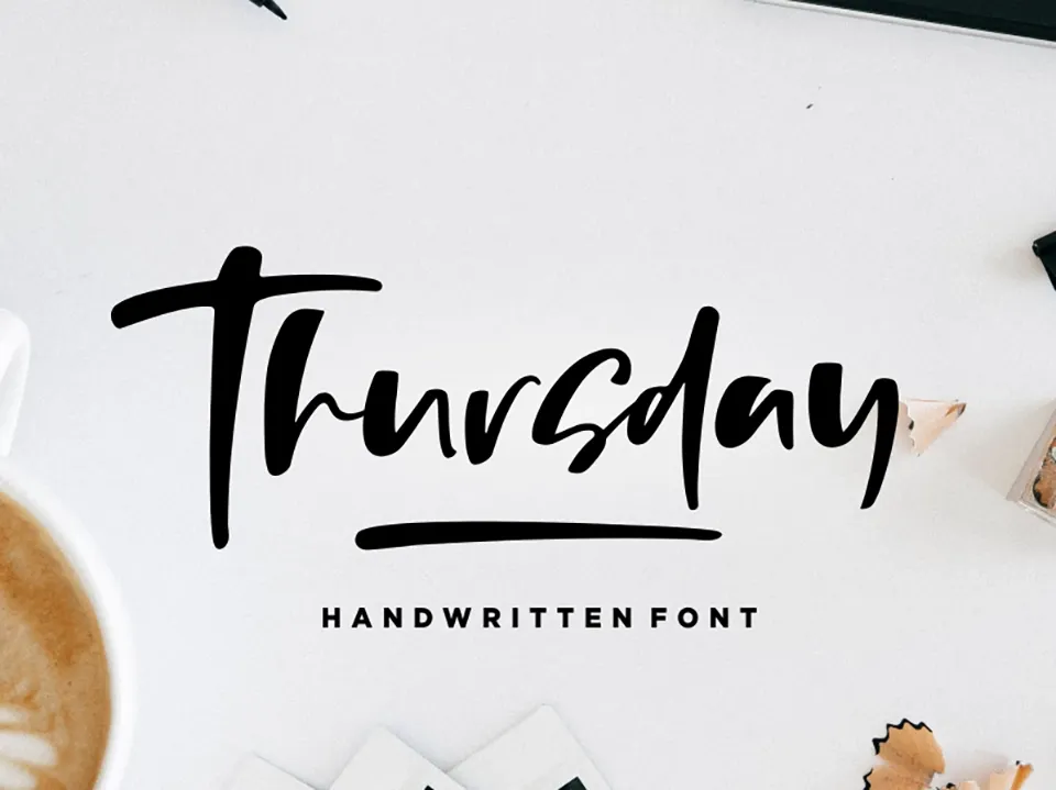Thursday Vibes Brush Font