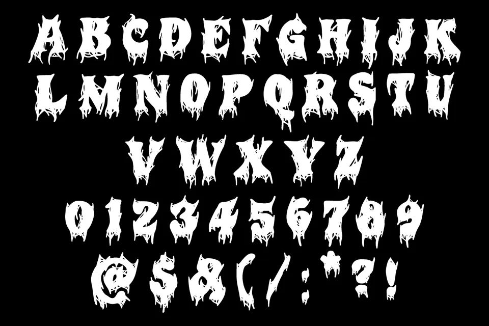 Trash Ghostly Font