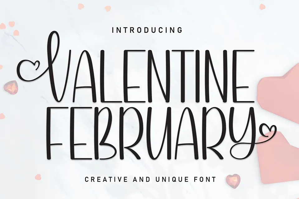 Valentine February Display Font