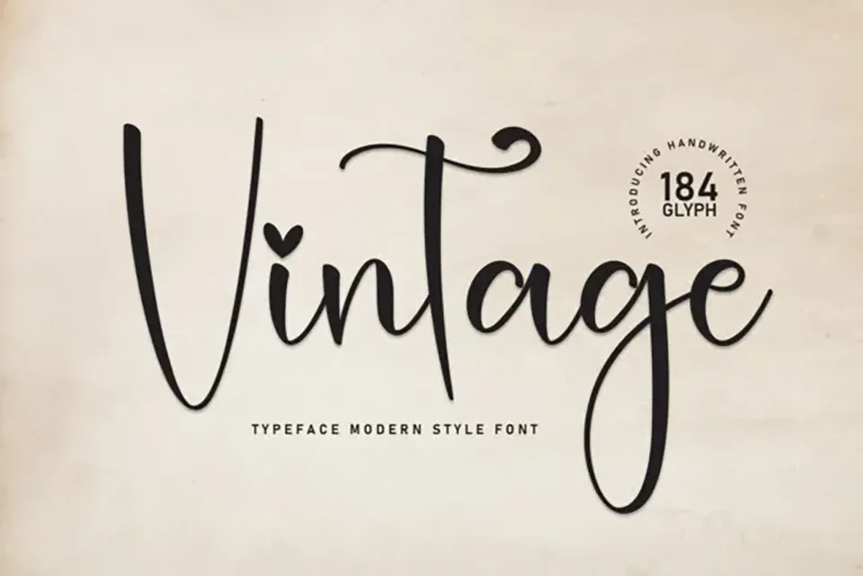 Vintage Handwritten Font