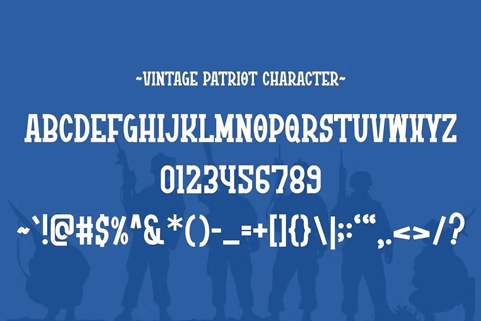 Vintage Patriot Font