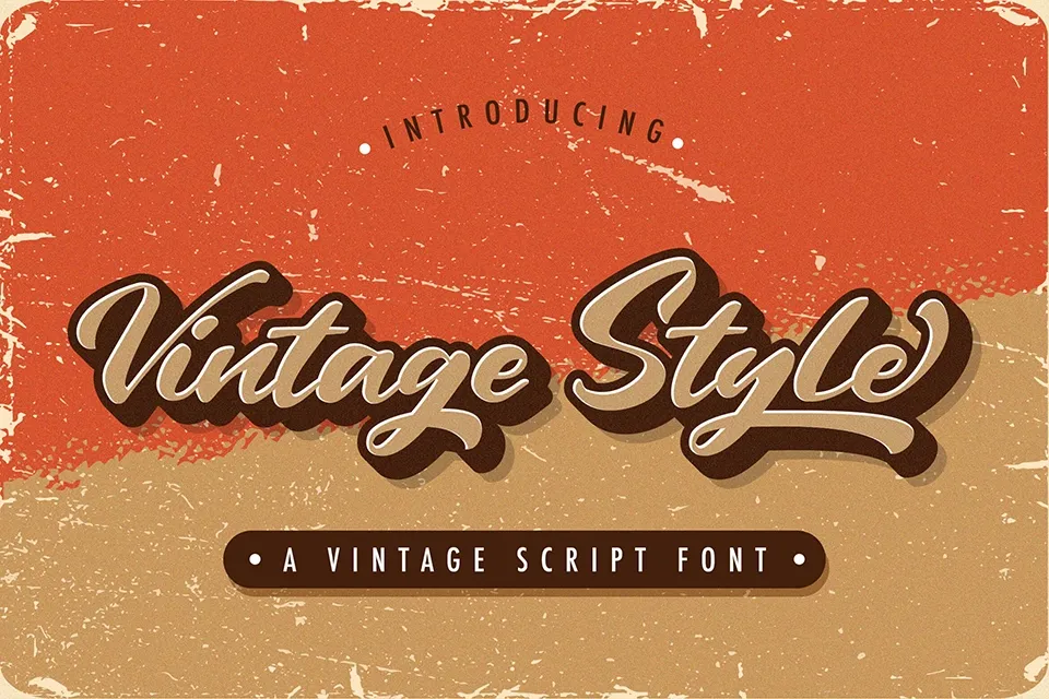 Vintage Style Script Font