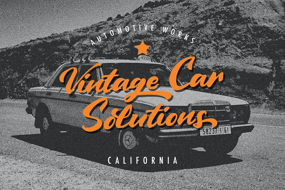 Vintage Style Script Font