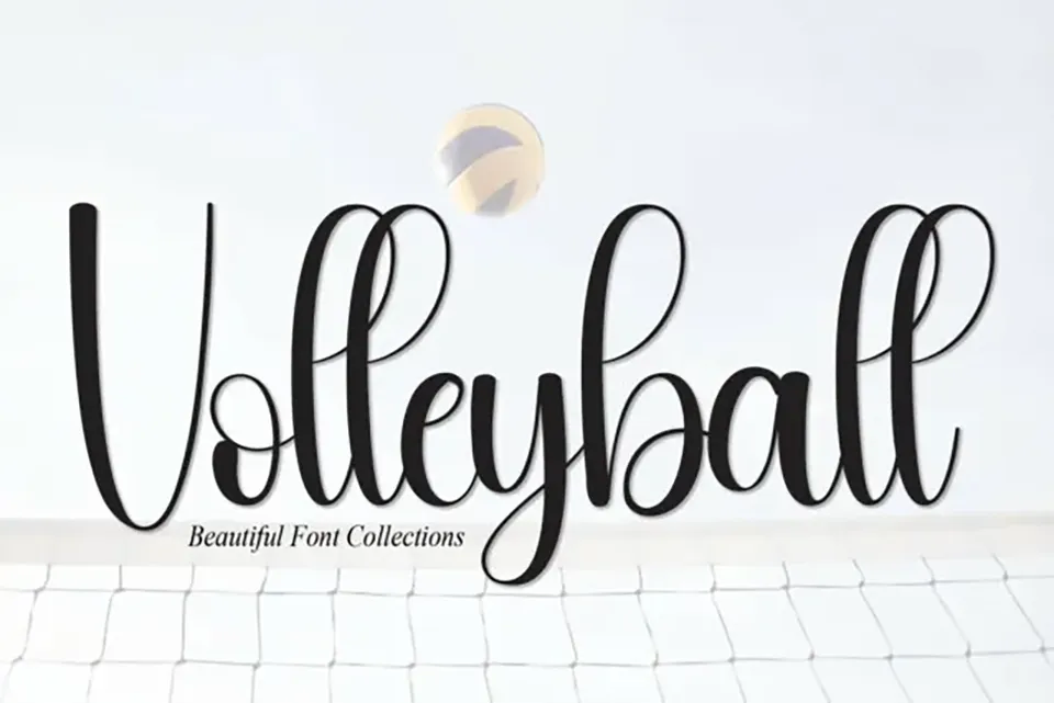 Volleyball Script Font