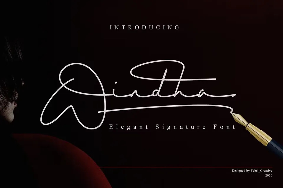 Windha Signature Font
