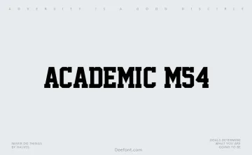 Academic M54 Font
