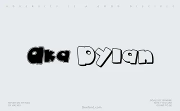 Aka Dylan Font