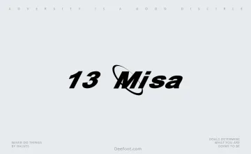 13 Misa Font