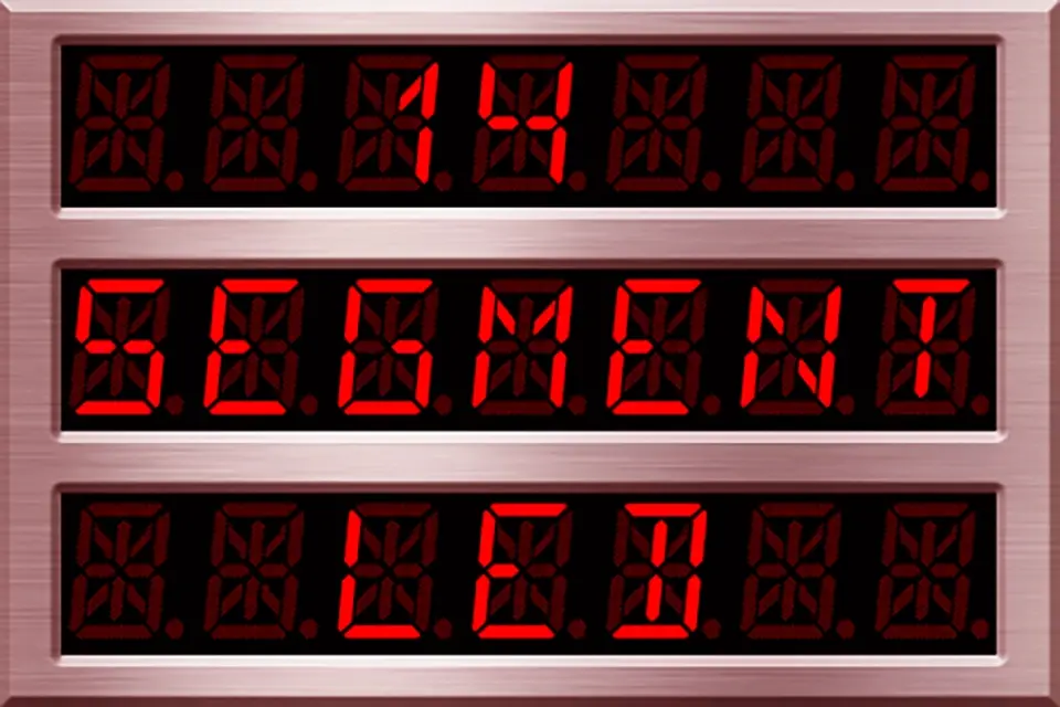 14 Segment LED Font