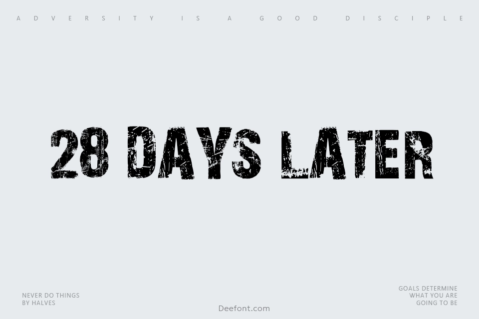 28 Days Later Font