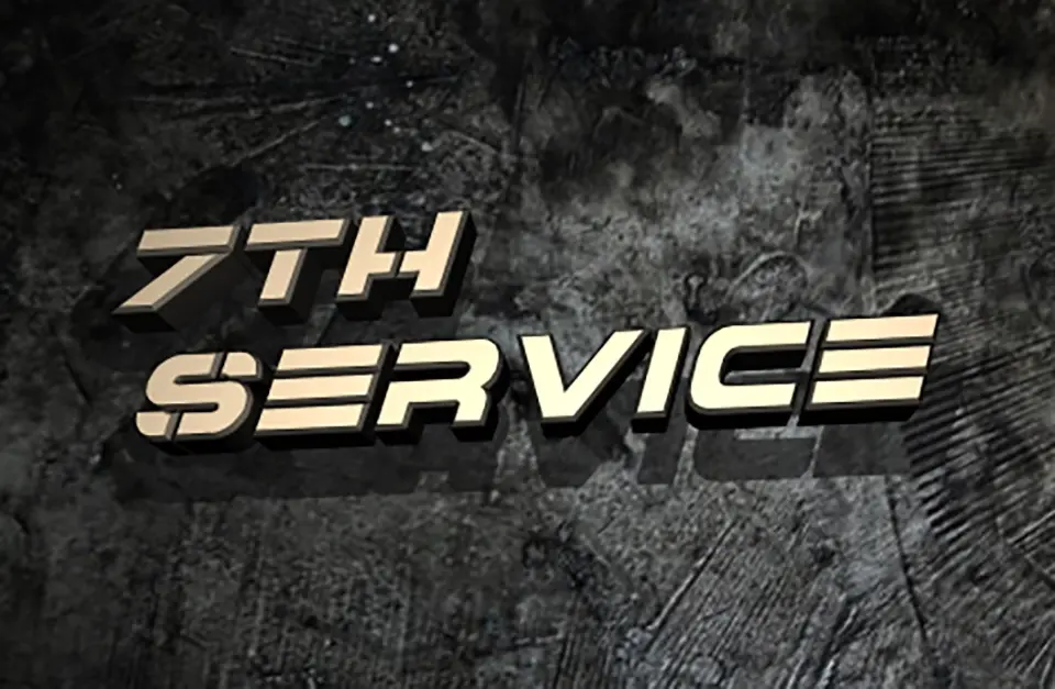 7th Service Font