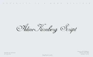 AdineKirnberg Script Font