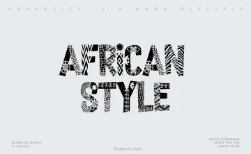 African Style Font