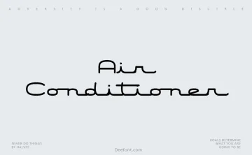 Air Conditioner Font