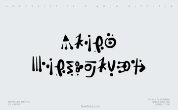 Alien Hieroglyph Font