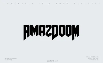 AmazDooM Font