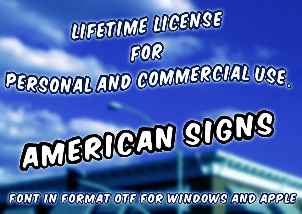 American Signs Font