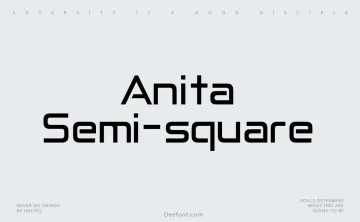 Anita Semi-square Font