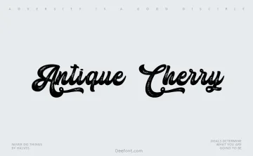 Antique Cherry Font
