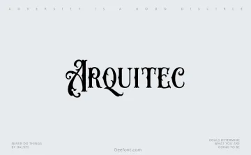 Arquitec Font