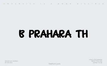 B Prahara TH Font