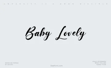 Baby Lovely Font