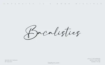 Bacalisties Font