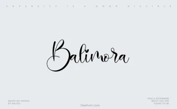 Balimora Font