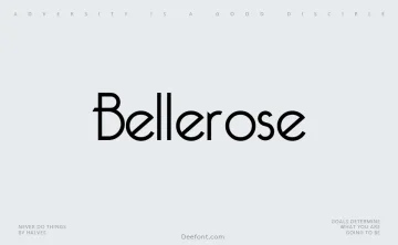 Bellerose Font
