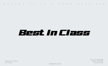 Best In Class Font