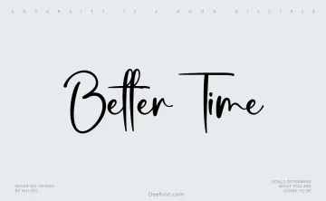 Better Time Font