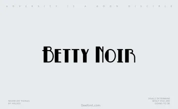 Betty Noir Font
