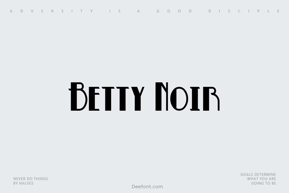Betty Noir Font