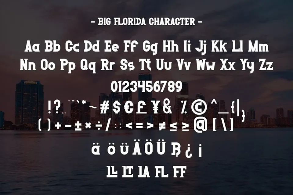 Big Florida Font