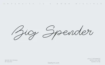 Big Spender Font