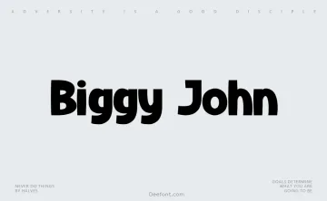 Biggy John Font