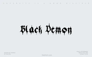 Black Demon Font