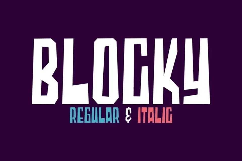 Blocky Font
