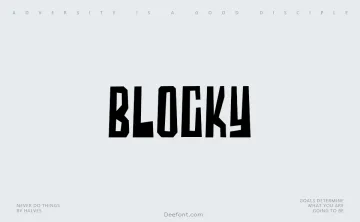Blocky Font
