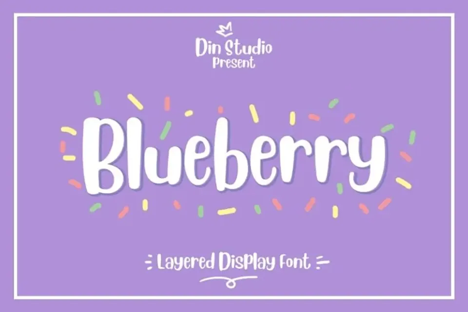 Blueberry Layered Font