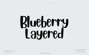 Blueberry Layered Font