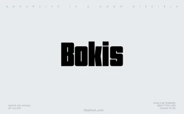 Bokis Font