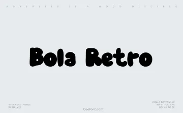 Bola Retro Font