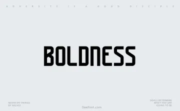 Boldness Font