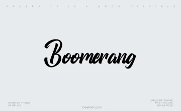 Boomerang Font