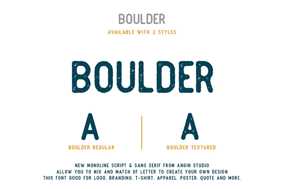 Boulder Font