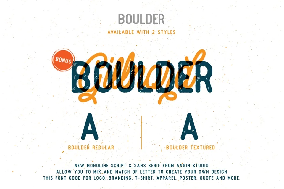 Boulder Font