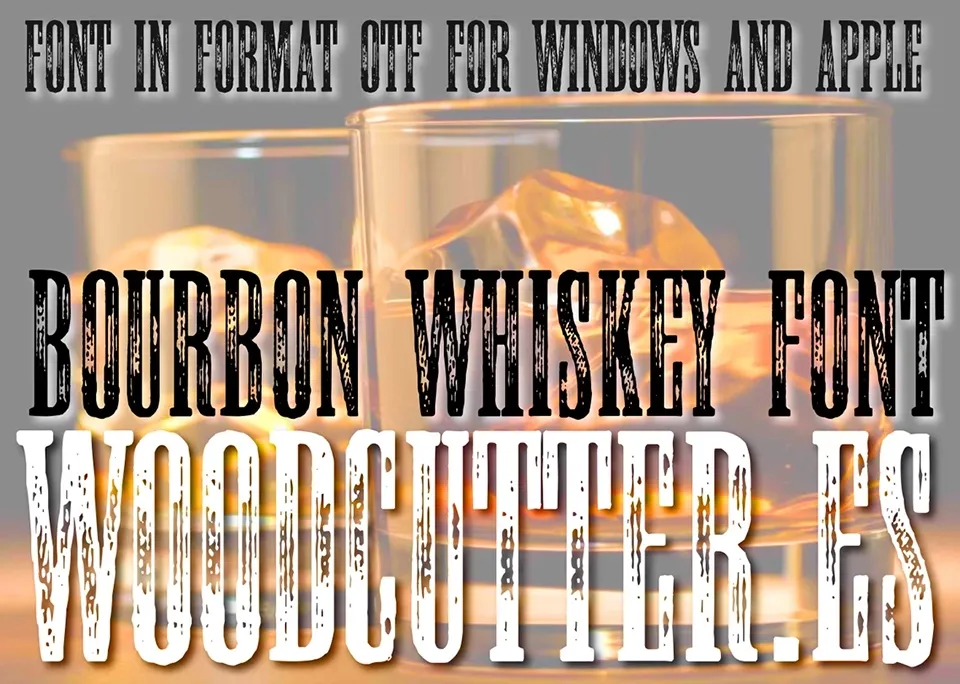 Bourbon Whiskey Font