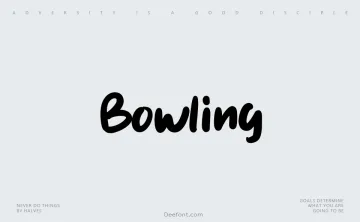 Bowling Font