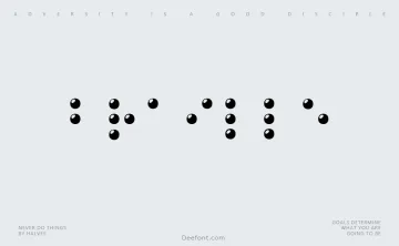 Braille Font